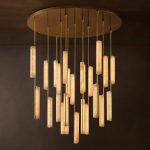 Audubon Alabaster Round Chandelier